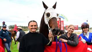 Mackie swaps saddle for stable with first win
